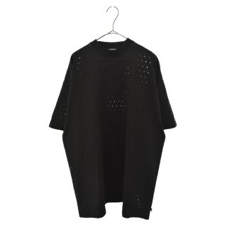 バレンシアガ(Balenciaga)のBALENCIAGA バレンシアガ 22AW クルーネック メッシュ半袖シャツ ブラック 694576 TMVD4(Tシャツ/カットソー(半袖/袖なし))