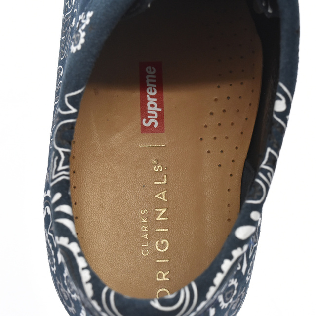 Supreme(シュプリーム)のSUPREME シュプリーム 19SS ×Clarks ORIGINAL's WALLABEE ×クラークスオリジナルス ワラビー ローカットスニーカーシューズ ネイビー メンズの靴/シューズ(スニーカー)の商品写真