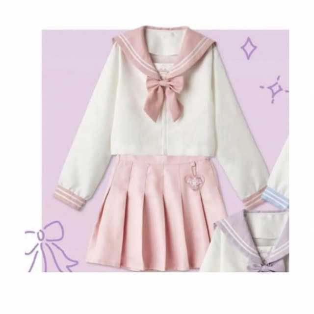 新品Mサイズ アベイル サンリオ マイメロディ セーラー服上下