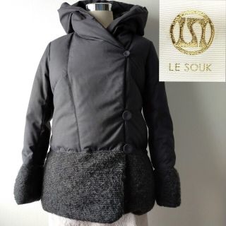 ルスーク(Le souk)の✨美品 着用2回 LE SOUK ルスーク ダウンコート S から M(ダウンコート)