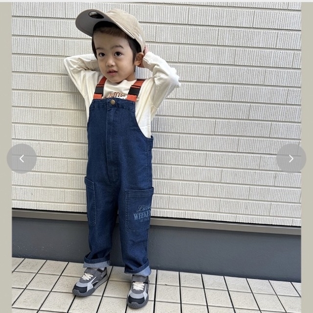 新品❤️しまむら Little Weekend デニム サロペット 120