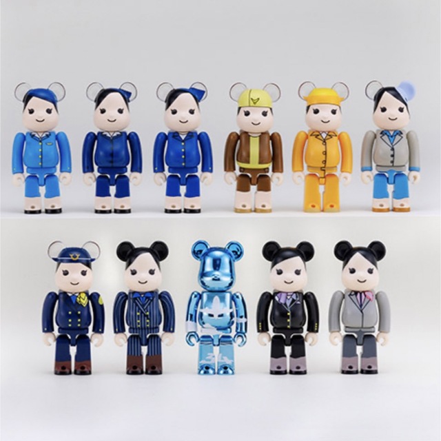 フィギュア BE@RBRICK - BE@RBRICK for ANA創立70周年記念歴代制服コレクション 100%の なったスペ