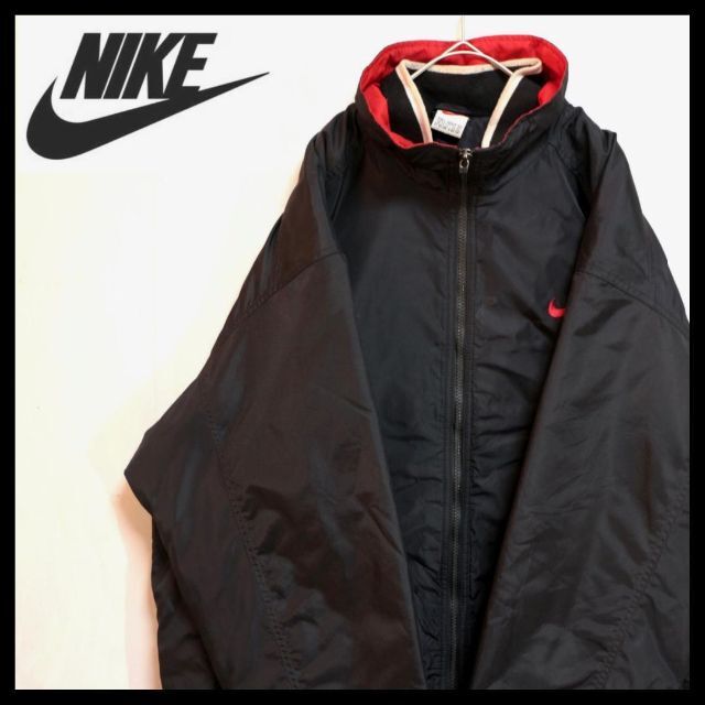 ビッグサイズ】nike ナイキ ナイロンジャケット 白タグ 90s - ナイロン