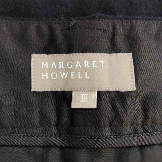 マーガレットハウエル(MARGARET HOWELL)のMARGARET HOWELL マーガレットハウエル ウールスカート ブラック(ひざ丈スカート)