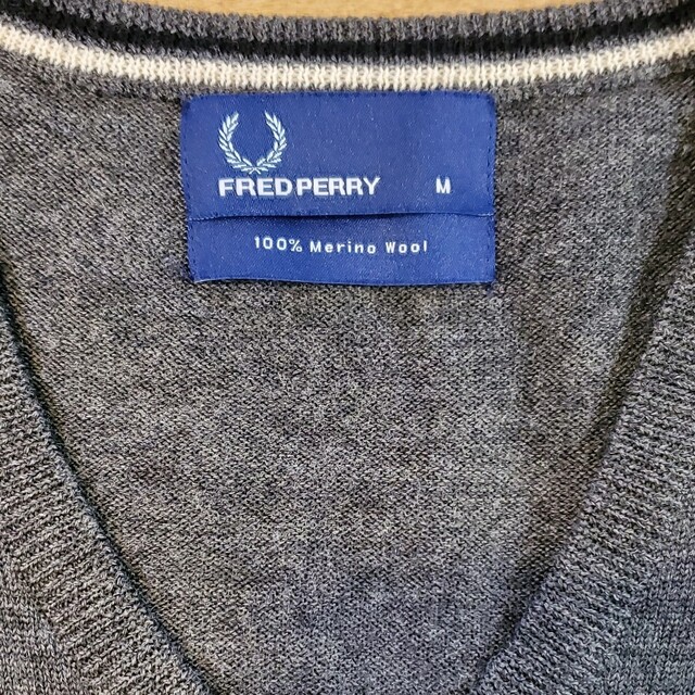 FRED PERRY(フレッドペリー)の【FRED PERRY / フレッドペリー】メリノウール100%セーター メンズのトップス(ニット/セーター)の商品写真