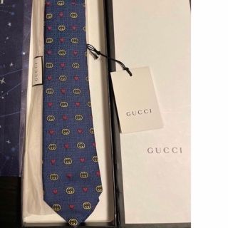 グッチ(Gucci)のグッチ　GGシルク ネクタイ【ギフト新品未使用　タグ・箱付き】(ネクタイ)