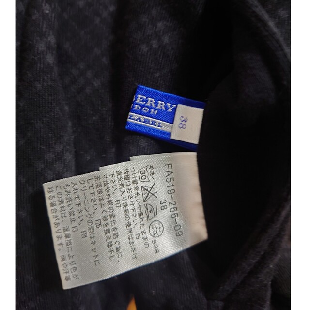 BURBERRY BLUE LABEL(バーバリーブルーレーベル)のBURBERRY BLUE LEBELパーカー チェック×ブラック38 レディースのトップス(パーカー)の商品写真