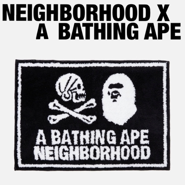 NEIGHBORHOOD BAPE NBHD RUG MAT | www.jarussi.com.br