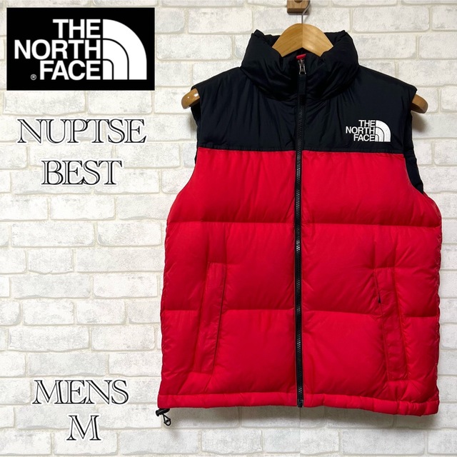 大きな取引 【大人気】ノースフェイス ヌプシベスト メンズM TNFレッド