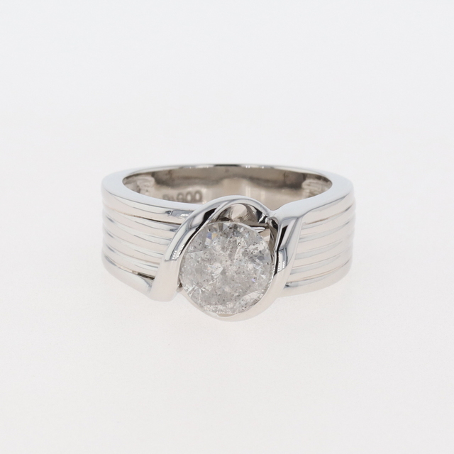 新製品情報も満載 ダイヤモンド デザインリング 約8.5号 Pt900 【中古】 リング(指輪)