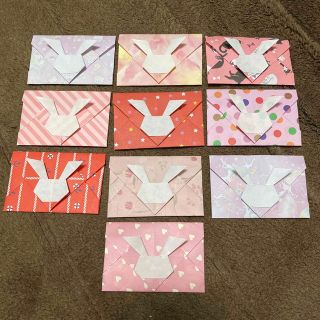 折り紙　ポチ袋　うさぎ(カード/レター/ラッピング)