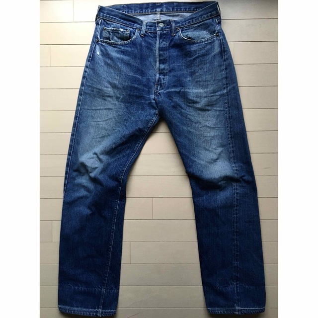 年末のプロモーション 34×32 ビッグE 501 【極上】濃紺 - Levi's 16