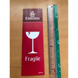 エミレーツ航空 フラジール fragile emirates ステッカー ドバイ(旅行用品)