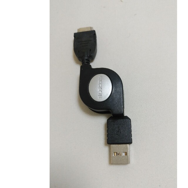 ELECOM(エレコム)のエレコム 携帯電話用USB充電ケーブル 巻き取り FOMA SoftBank 3 スマホ/家電/カメラのスマホアクセサリー(その他)の商品写真