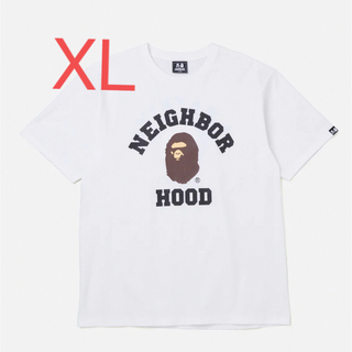 ネイバーフッド(NEIGHBORHOOD)の定価以下！XL NEIGHBORHOOD BAPE NBHD TEE White(Tシャツ/カットソー(半袖/袖なし))