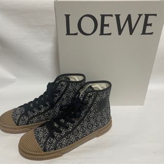 新品未使用　LOEWE スニーカー　アナグラム　黒