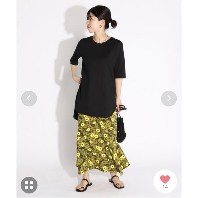 新品 ジャガードフレアスカート ブラック 38 大草直子 ヴェルメイユ ...