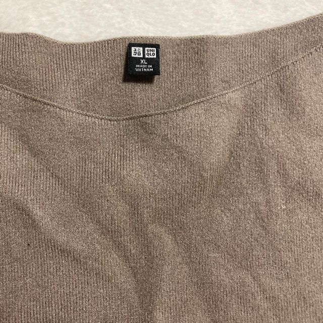 UNIQLO(ユニクロ)のUNIQLO  ニット ブラウン 大きいサイズ　大人可愛い レディースのトップス(ニット/セーター)の商品写真