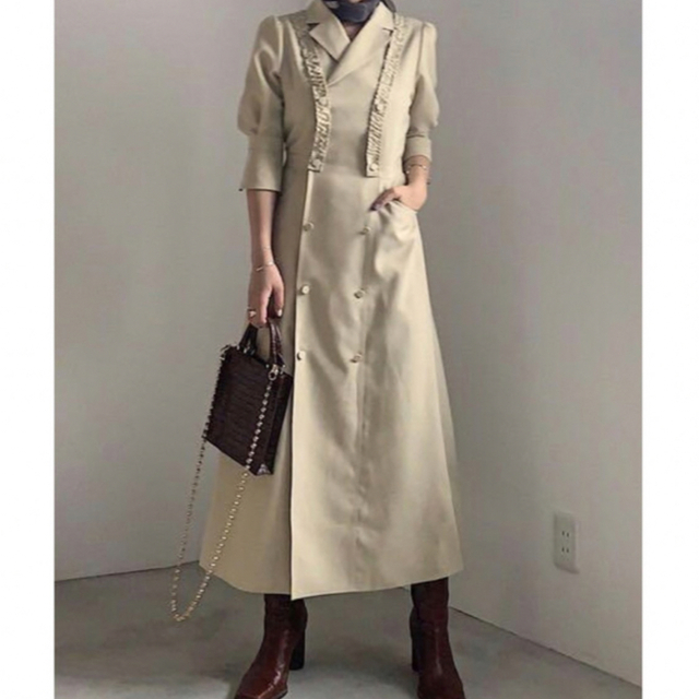美品　ameri vintage TAILOR SUSPENDER DRESSのサムネイル