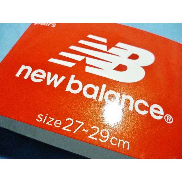 New Balance(ニューバランス)の★新品★　ニューバランス　スポーツ　ショートソックス　2枚組　27.0～29.0 メンズのレッグウェア(ソックス)の商品写真