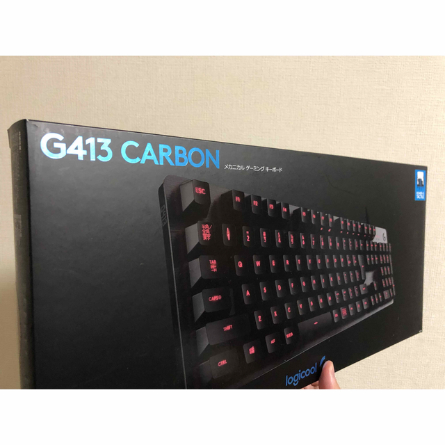 人気ショップ G413CB(カーボン) Carbon and Silver 有線キーボード 日本語配108キー プレイステーション4（PS4） 