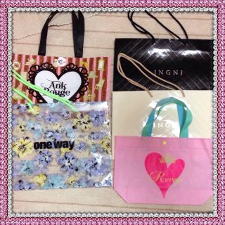 アンクルージュ(Ank Rouge)のショップ袋♡INGNI、onewayなど(ショップ袋)