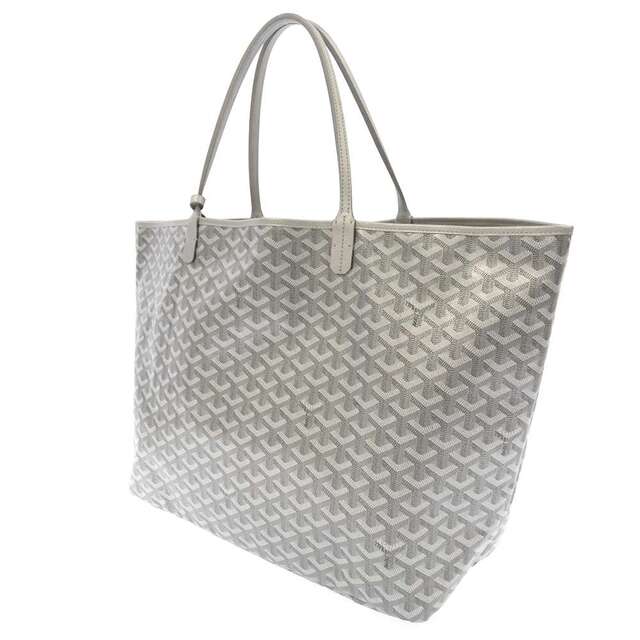 GOYARD(ゴヤール)のゴヤール トートバッグ サンルイGM Saint Louis GOYARD ヘリンボーン 杉綾模様 メタリックシルバー メンズのバッグ(トートバッグ)の商品写真