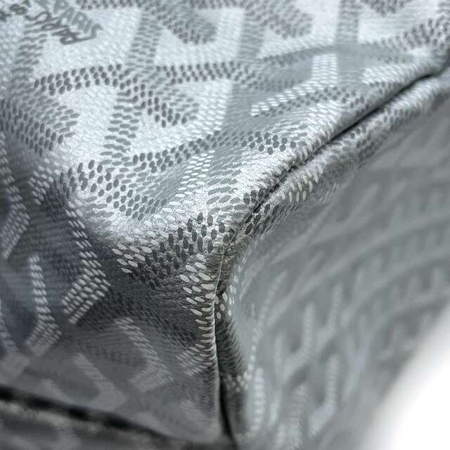 GOYARD(ゴヤール)のゴヤール トートバッグ サンルイGM Saint Louis GOYARD ヘリンボーン 杉綾模様 メタリックシルバー メンズのバッグ(トートバッグ)の商品写真