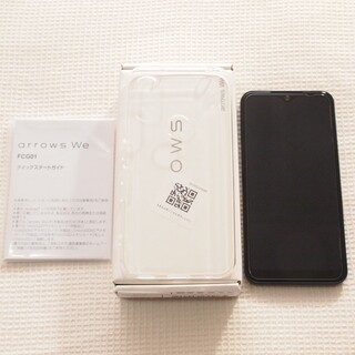 アローズ(arrows)のFCNT arrows We FCG01 ブラック AU スマートフォン美品中古(スマートフォン本体)