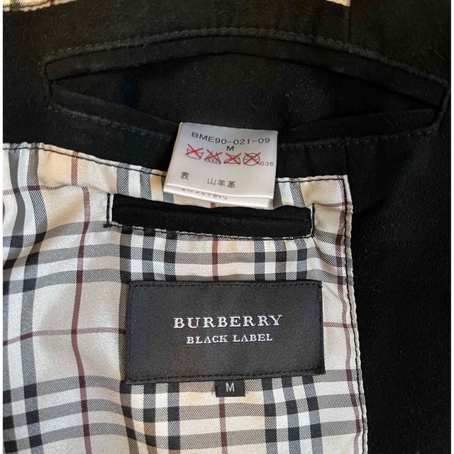 BURBERRY BLACK LABEL - バーバリーブラックレーベル 山羊革 スエード