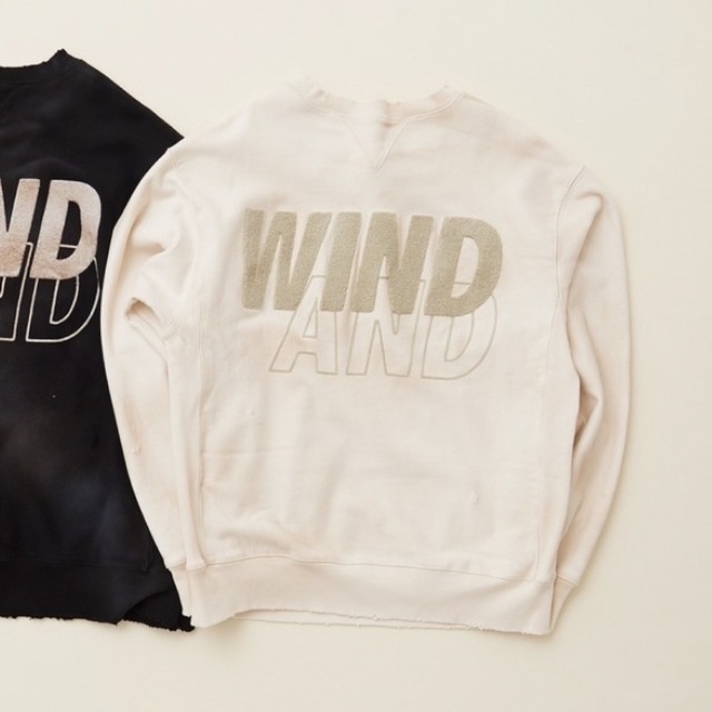 WIND AND SEA DAMAGED CREW NECK Mサイズ