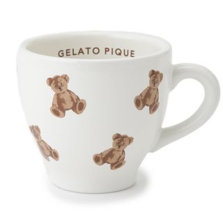 ジェラートピケ(gelato pique)のジェラートピケ   マグカップ　くま　ホワイト(グラス/カップ)