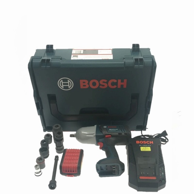 ☆比較的綺麗☆BOSCH ボッシュ 18V コードレスインパクトレンチ GDS18V-LIHT バッテリー1個(18V 6.0Ah) 充電器 ケース付き 64015