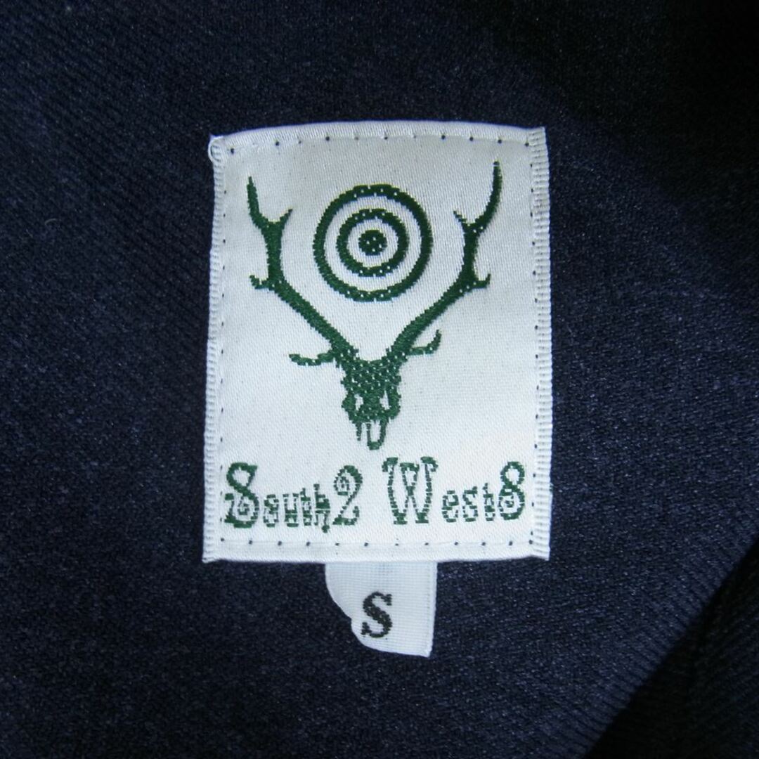 サウスツー ウエストエイト South2 West8 長袖シャツ 6 Pocket Classic Shirt Poly Jacquard 6 ポケット シャツ ダークネイビー系 S