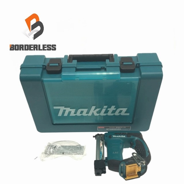 ☆品☆makita マキタ 14.4V 充電式タッカ ST420DZK 本体+ケース 64104バイク