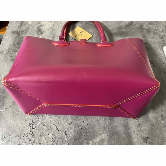 LOEWE(ロエベ)のロエベ レオ　ハンドバッグ  ショルダートートバッグ レザー ピンクオレンジ レディースのバッグ(トートバッグ)の商品写真