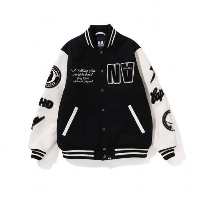 【M】BAPE × XO THE WEEKEND VARSITY スタジャン