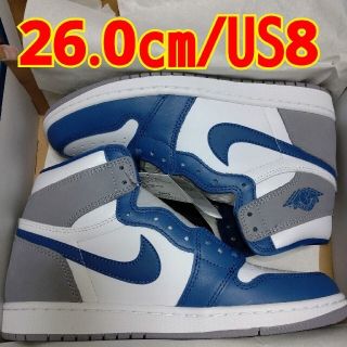 ナイキ(NIKE)の【26.0cm】Jordan 1 High OG True Blue(スニーカー)