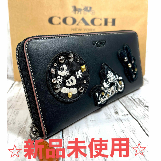 COACH - COACH×Disneyコラボ ミッキーマウス ワッペン ウォレット 長