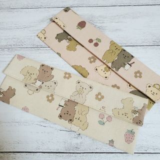 ハンドメイド☆カトラリーケース　いぬとくま(外出用品)