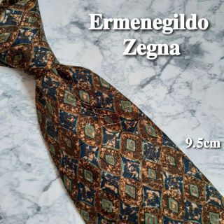 エルメネジルドゼニア(Ermenegildo Zegna)のErmenegildoZegna◆ 小紋柄 ブランド ネクタイ メンズ(ネクタイ)