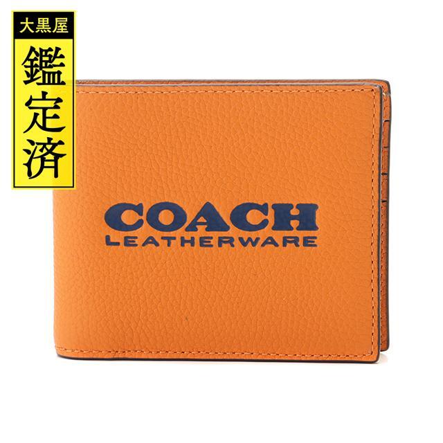 COACH - COACH コーチ 二つ折り財布 札入れ オレンジ C6698