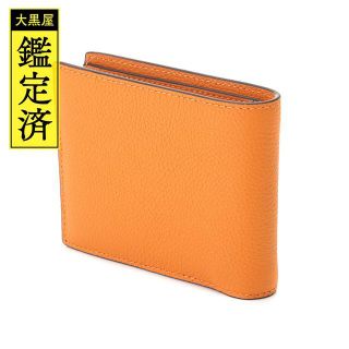 コーチ(COACH)のCOACH　コーチ　二つ折り財布　札入れ　オレンジ　C6698　【474】(折り財布)