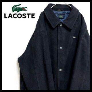 LACOSTE - 【レア】lacoste ラコステ コート ウール ジャケット 黒 