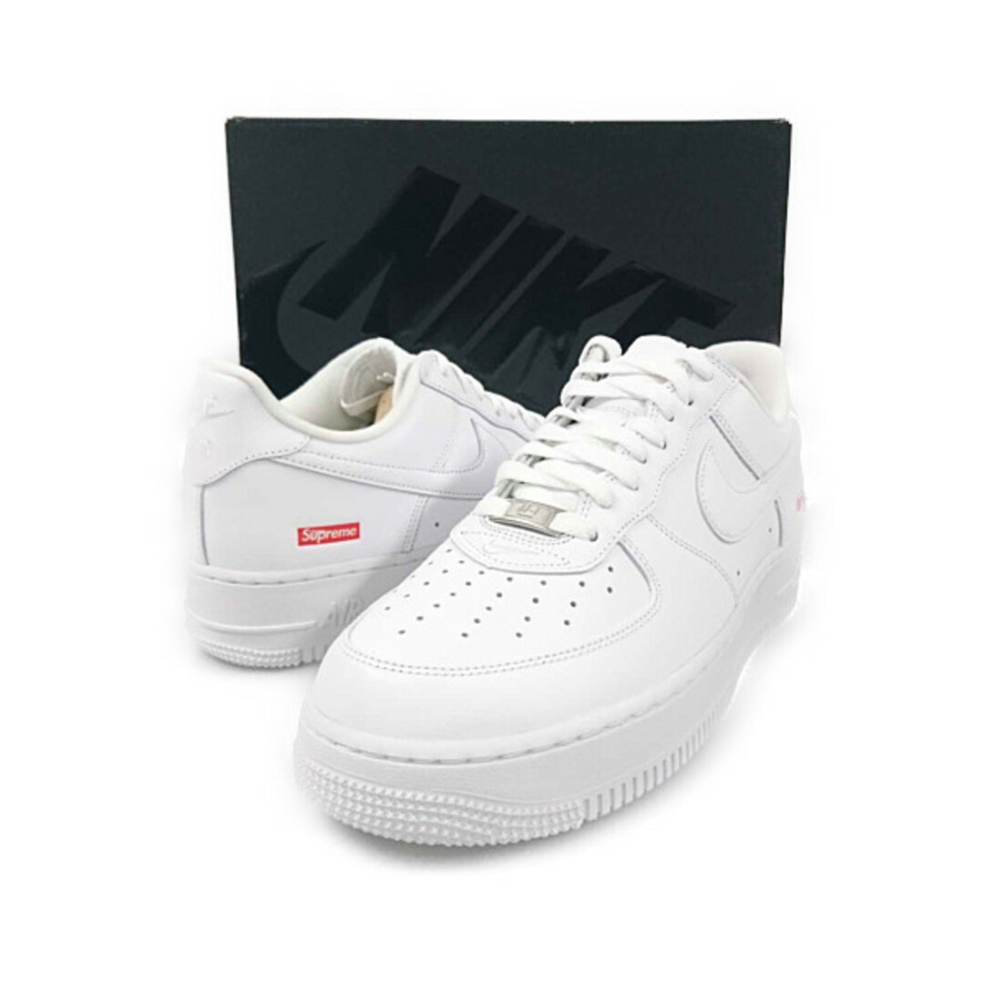 SUPREME×NIKE CU9225-100 AIR FORCE 1 LOW SP エアフォース シューズ ホワイト サイズUS9.5=27.5cm 正規品 / 27712