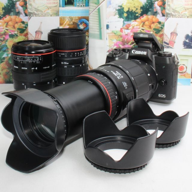 特価商品  Canon - 超望遠トリプルズーム❤️ M5 EOS ❤️予備バッテリー付き❤️Canon ミラーレス一眼