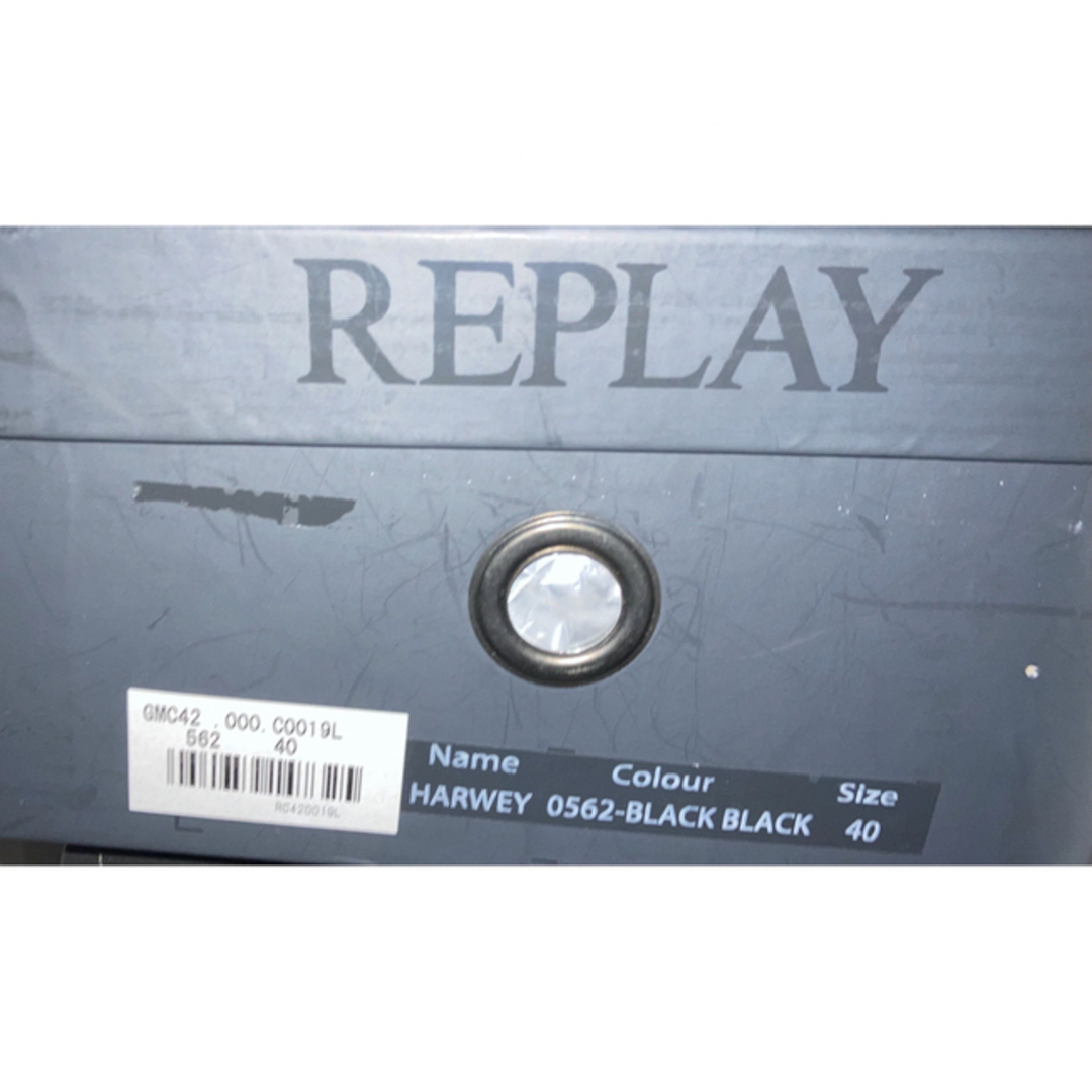 Replay(リプレイ)のREPLAY リプレイ　40 スエード　シューズ　スニーカー　ブラック メンズの靴/シューズ(スニーカー)の商品写真