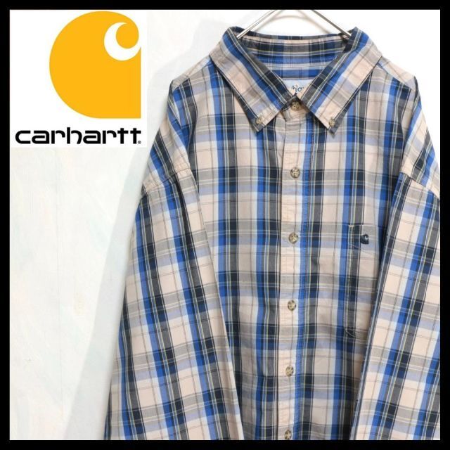 【ビッグサイズ】carhartt カーハート オンブレチェックシャツ ビンテージ | フリマアプリ ラクマ