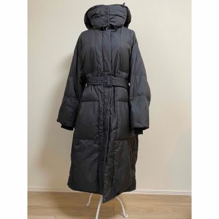 ラスト 新品 フレイI.D ロング ダウン ブラック 0 (S)