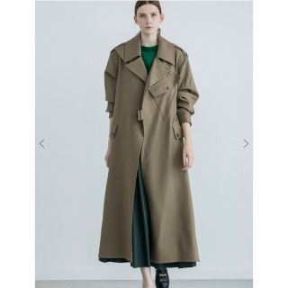 ハイク(HYKE)の2022Enchainement Wool Storm Coat 新品タグ付き(ロングコート)